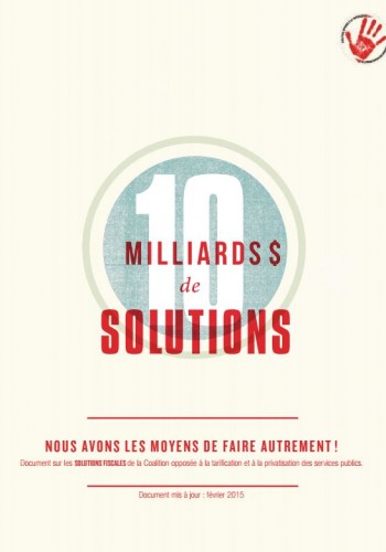 Nous avons les moyens de faire autrement!