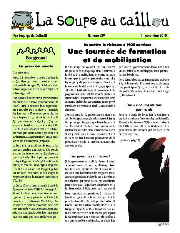 Remettre la richesse à NOS services