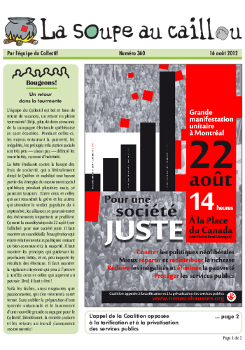 Ensemble, pour une société juste!