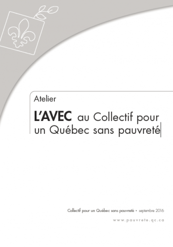 L’AVEC au Collectif pour un Québec sans pauvreté